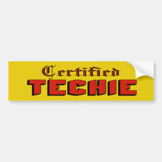 Autocollant De Voiture Adhésif pour pare-chocs certifié de technicien