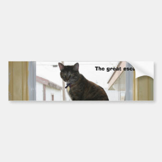 Autocollant De Voiture Adhésif pour pare-chocs, chat de calicot
