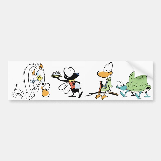 Autocollant De Voiture Adhésif pour pare-chocs comique d'animaux de (Devant)