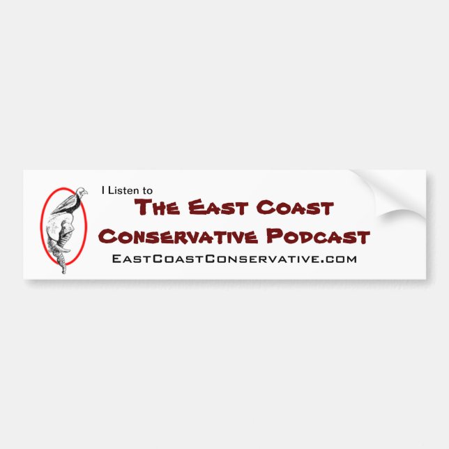 Autocollant De Voiture Adhésif pour pare-chocs conservateur de Podcast de (Devant)