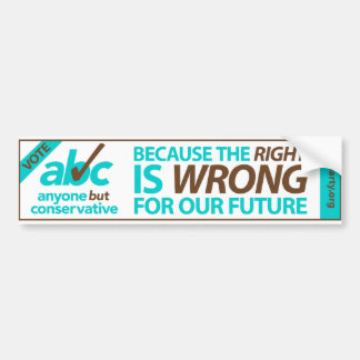 Autocollant De Voiture Adhésif pour pare-chocs d'ABC de vote