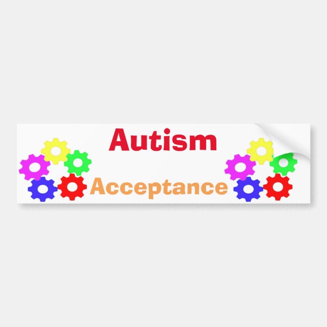 Autocollant De Voiture Adhésif pour pare-chocs d'acceptation d'autisme (Devant)