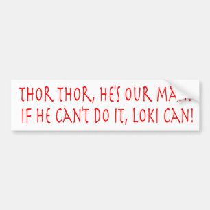 Autocollant De Voiture Adhésif pour pare-chocs d'acclamation de Thor