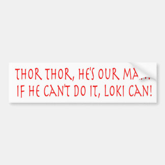 Autocollant De Voiture Adhésif pour pare-chocs d'acclamation de Thor