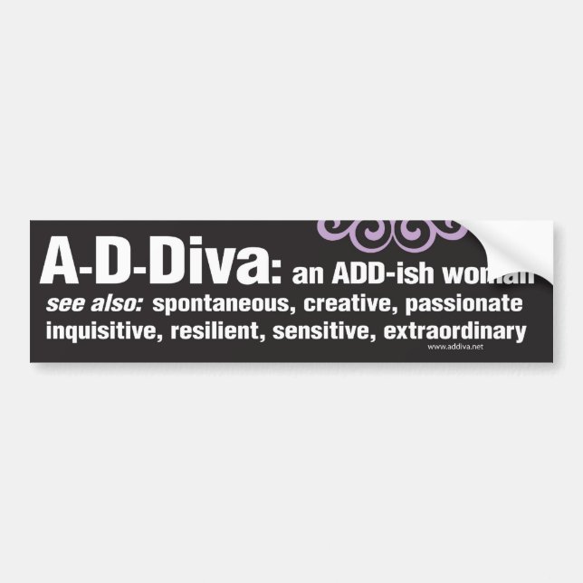 Autocollant De Voiture Adhésif pour pare-chocs d'ADDiva - noir (Devant)