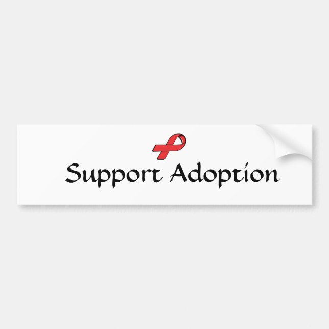 Autocollant De Voiture Adhésif pour pare-chocs d'adoption de soutien (Devant)