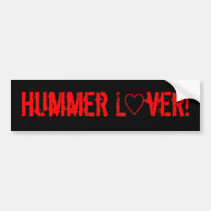 Autocollant De Voiture Adhésif pour pare-chocs "d'amant de Hummer"