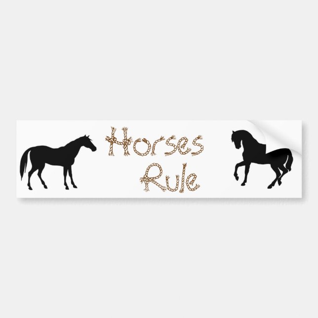 Autocollant De Voiture Adhésif pour pare-chocs d'amants de cheval (Devant)