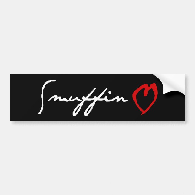 Autocollant De Voiture Adhésif pour pare-chocs d'amour de Smuffin (Devant)