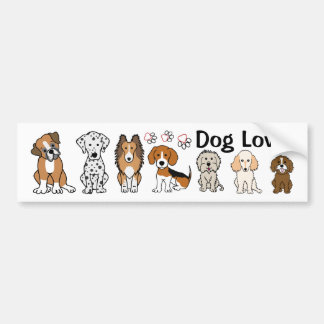 Autocollant De Voiture Adhésif pour pare-chocs d'amoureux des chiens