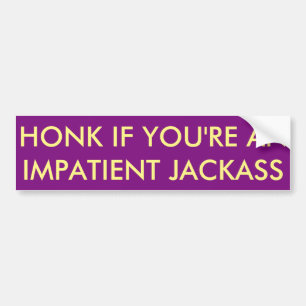 Autocollant De Voiture Adhésif pour pare-chocs "d'âne impatient"