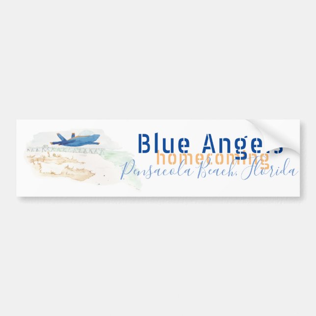 Autocollant De Voiture Adhésif pour pare-chocs d'anges bleus (Devant)