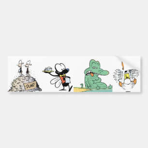 Autocollant De Voiture Adhésif pour pare-chocs d'animaux de personnage d