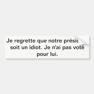 Autocollant De Voiture Adhésif pour pare-chocs d'Anti-Atout