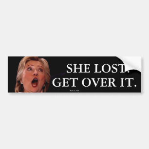 Autocollant De Voiture Adhésif pour pare-chocs d'Anti-Hillary Clinton