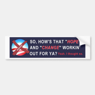 Autocollant De Voiture Adhésif pour pare-chocs d'Anti-Obama