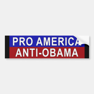 Autocollant De Voiture Adhésif pour pare-chocs d'Anti-Obama