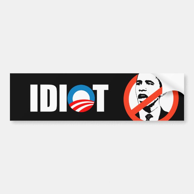 Autocollant De Voiture Adhésif pour pare-chocs d'Anti-Obama - OBAMA EST (Devant)