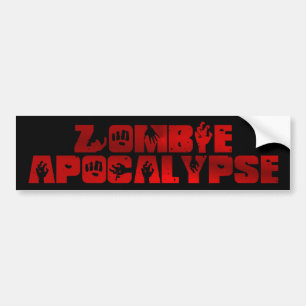 Autocollant De Voiture Adhésif pour pare-chocs d'apocalypse de zombi