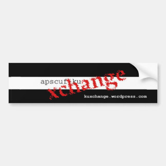 Autocollant De Voiture Adhésif pour pare-chocs d'APSCUF-KU XChange