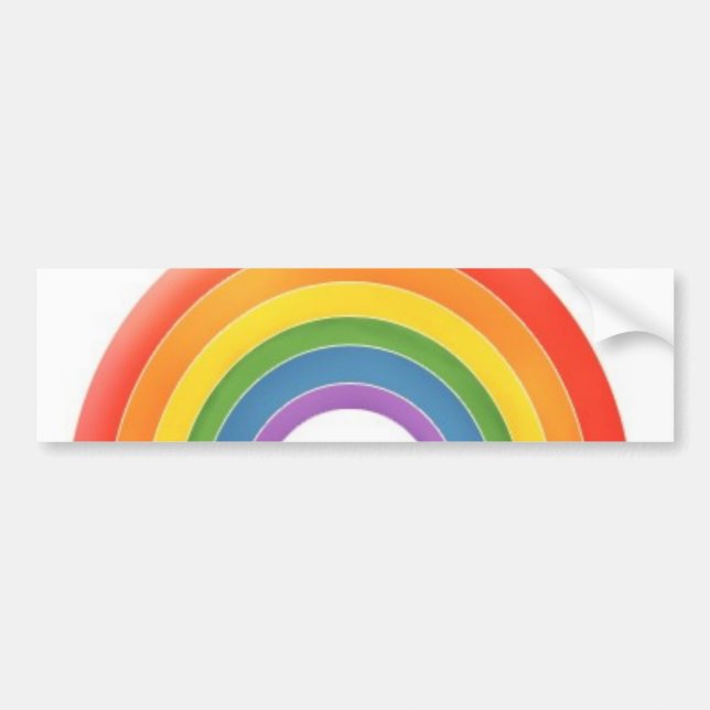 Autocollant De Voiture Adhésif pour pare-chocs d'arc-en-ciel (Devant)