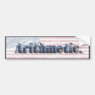 Autocollant De Voiture Adhésif pour pare-chocs d'arithmétique de