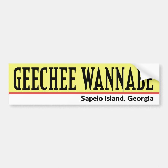 Autocollant De Voiture Adhésif pour pare-chocs d'aspirant de Geechee (Devant)