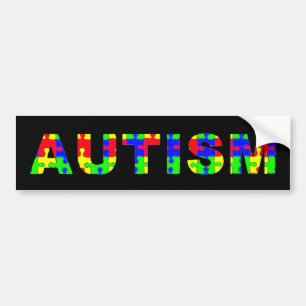 Autocollant De Voiture Adhésif pour pare-chocs d'autisme