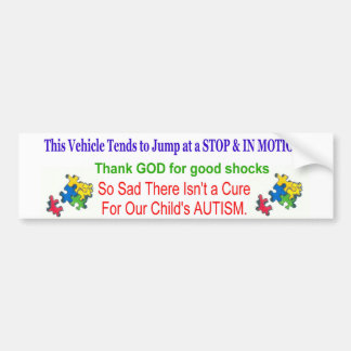 Autocollant De Voiture adhésif pour pare-chocs d'autisme