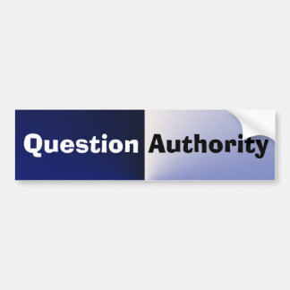 Autocollant De Voiture Adhésif pour pare-chocs d'autorité de question