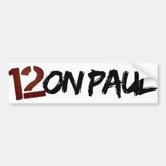 Autocollant De Voiture adhésif pour pare-chocs de 12on Paul