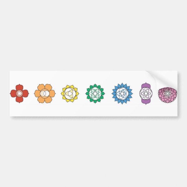 Autocollant De Voiture Adhésif pour pare-chocs de bande de Chakra (Devant)