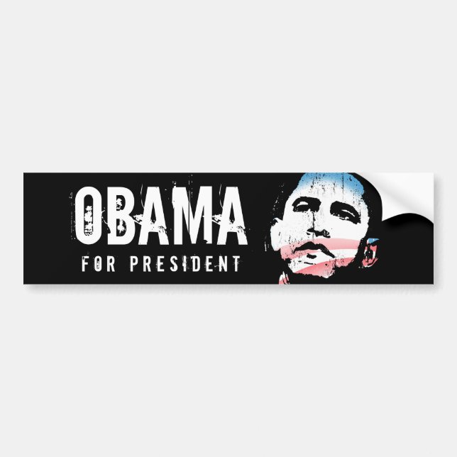 Autocollant De Voiture Adhésif pour pare-chocs de Barack Obama (Devant)