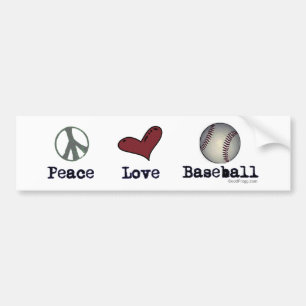 Autocollant De Voiture Adhésif pour pare-chocs de base-ball d'amour de