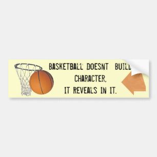 Autocollant De Voiture adhésif pour pare-chocs de basket-ball