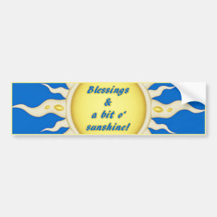Autocollant De Voiture Adhésif pour pare-chocs de bénédictions de soleil