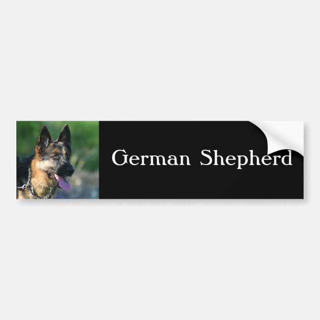 Autocollant De Voiture Adhésif pour pare-chocs de berger allemand (Devant)