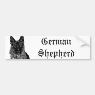 Autocollant De Voiture Adhésif pour pare-chocs de berger allemand