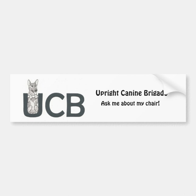 Autocollant De Voiture Adhésif pour pare-chocs de berger allemand de (Devant)