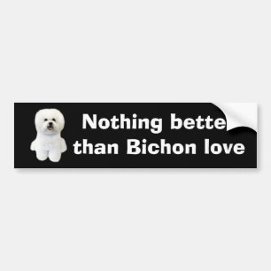 Autocollant De Voiture Adhésif pour pare-chocs de Bichon Frise