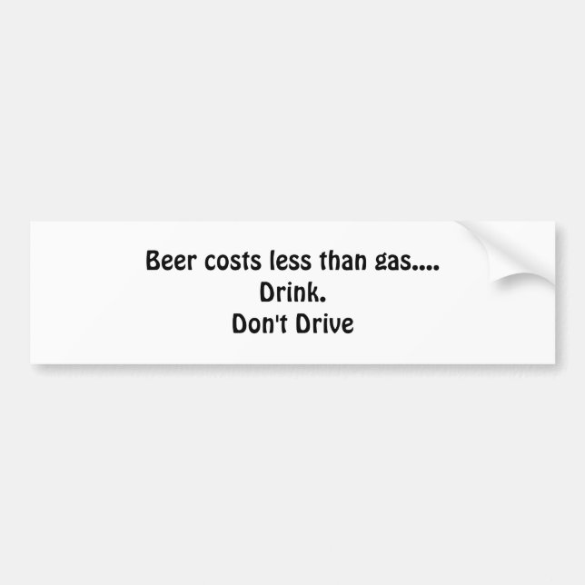 Autocollant De Voiture Adhésif pour pare-chocs de bière (Devant)