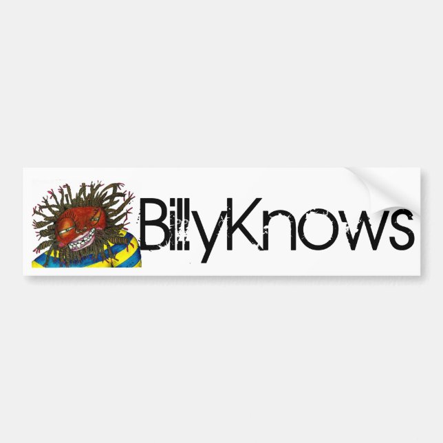 Autocollant De Voiture Adhésif pour pare-chocs de BillyKnows (Devant)