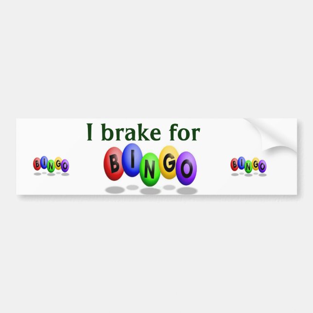 Autocollant De Voiture Adhésif pour pare-chocs de bingo-test (Devant)