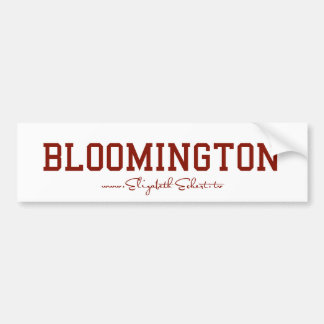 Autocollant De Voiture Adhésif pour pare-chocs de Bloomington