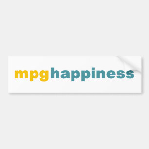 Autocollant De Voiture Adhésif pour pare-chocs de bonheur de MPG