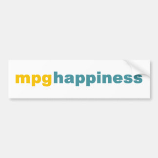 Autocollant De Voiture Adhésif pour pare-chocs de bonheur de MPG