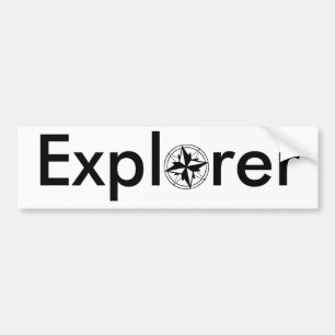 Autocollant De Voiture Adhésif pour pare-chocs de boussole d'explorateur