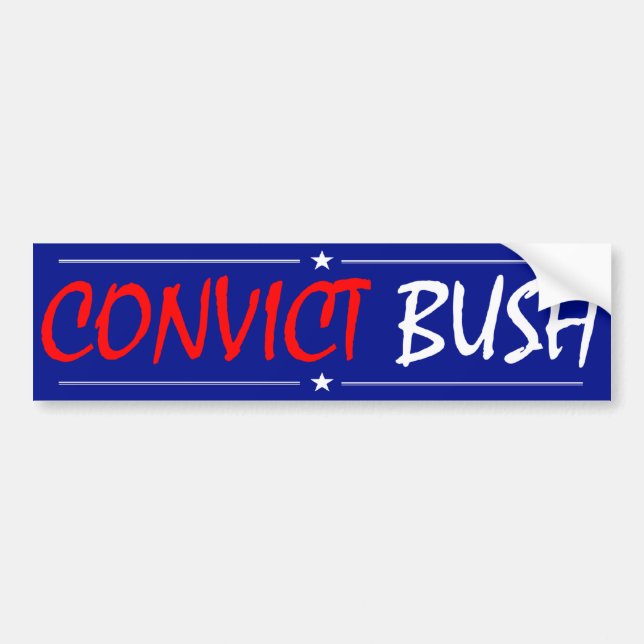 Autocollant De Voiture Adhésif pour pare-chocs de Bush de Convict (Devant)