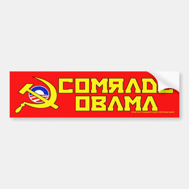 Autocollant De Voiture Adhésif pour pare-chocs de camarade Obama (Devant)
