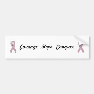 Autocollant De Voiture Adhésif pour pare-chocs de cancer du sein